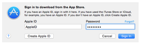 app store sign in