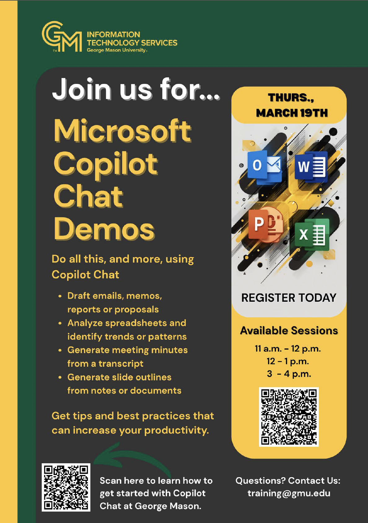 March 19 Copilot Chat Demo Flyer