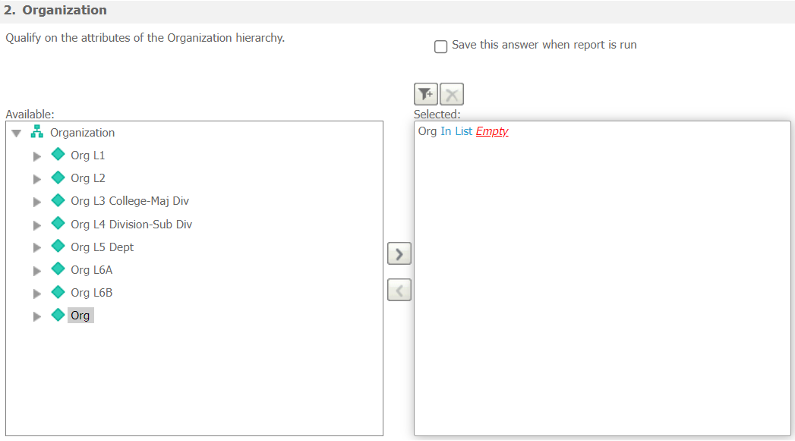 Hierarchy Example 2 Step 1