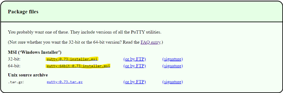 putty software for windows 10 64 bit