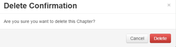 Delete Confirmation