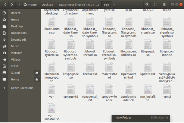 Linux installation files