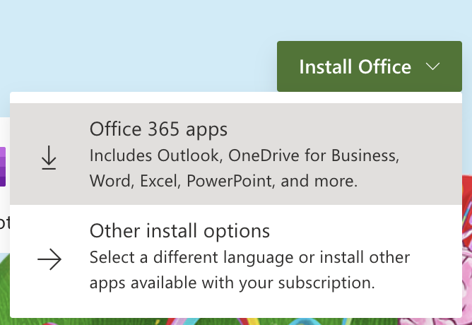 how do i install office 365 apps