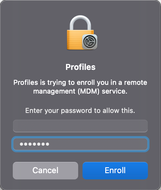 Mac Password Prompt