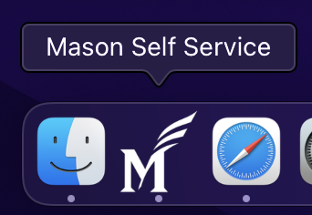 Mason Self Service Logo on Toolbar