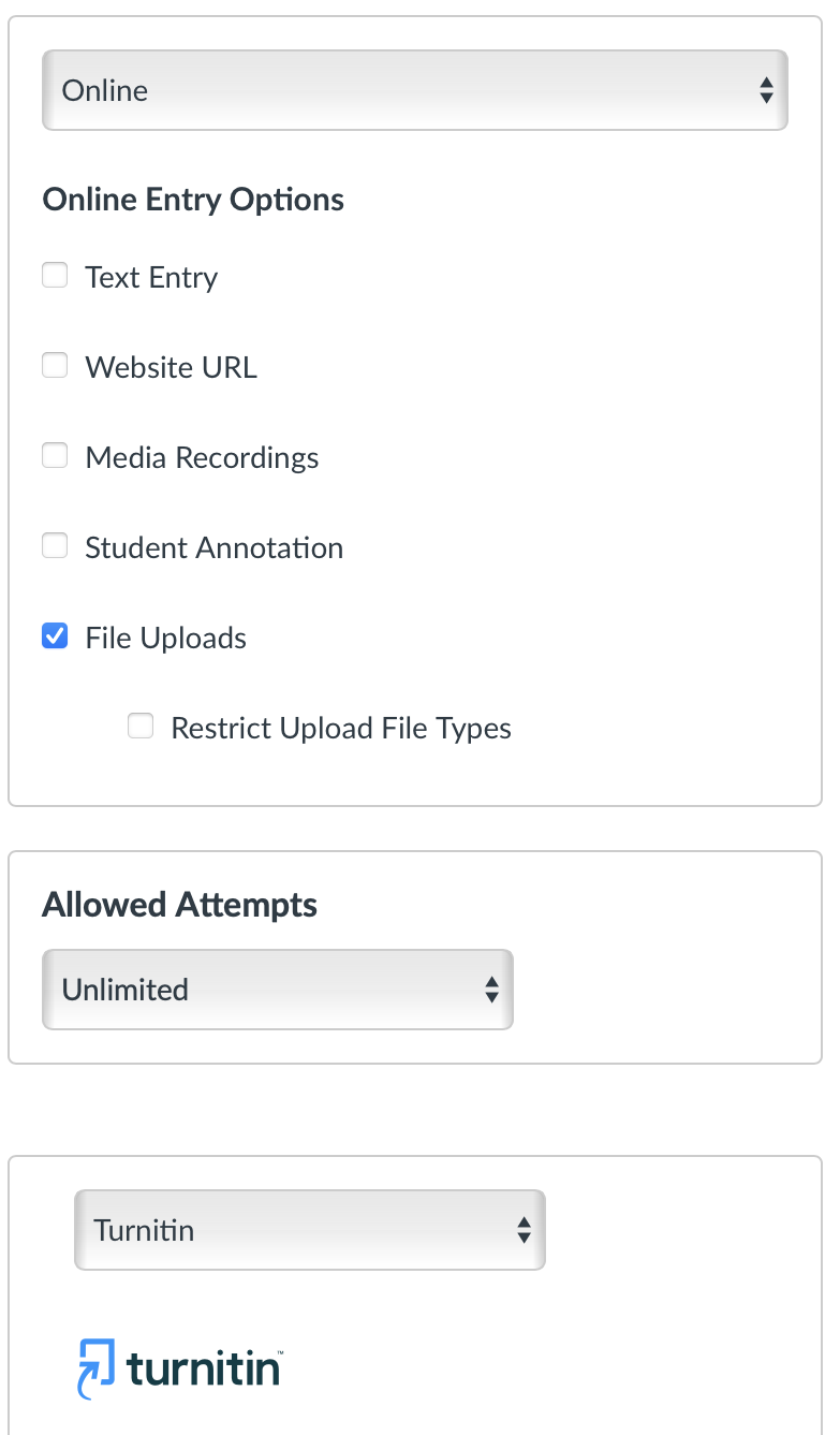 Turnitin Options
