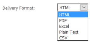 email sub delivery format list