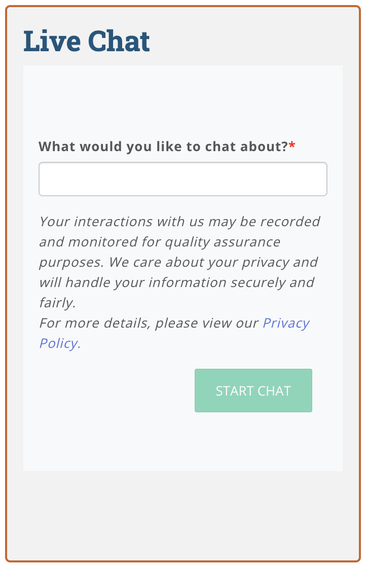 embedded live chat