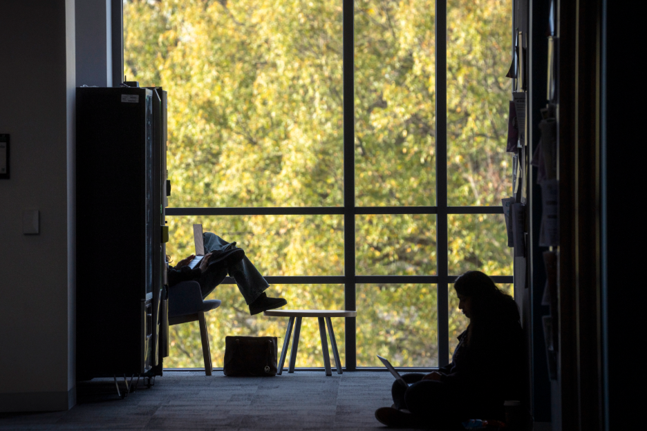 students on computers